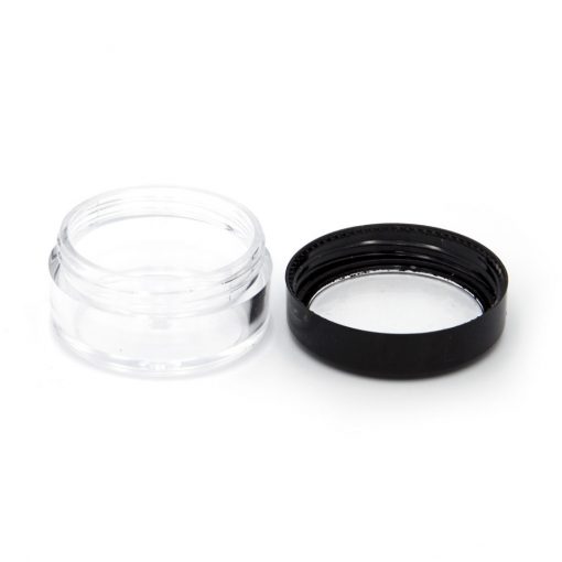 10ml round clear makeup sample jar