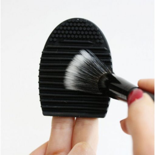 brush egg with makeup brush cleaner by The Pro Hygiene Collection